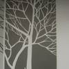 Wandgestaltung in einem Nagelstudio. Toronto.